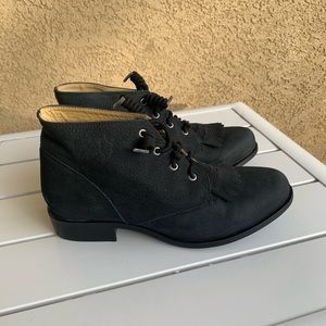 Ariat leather booties dark grey almost navy color size 7.5M